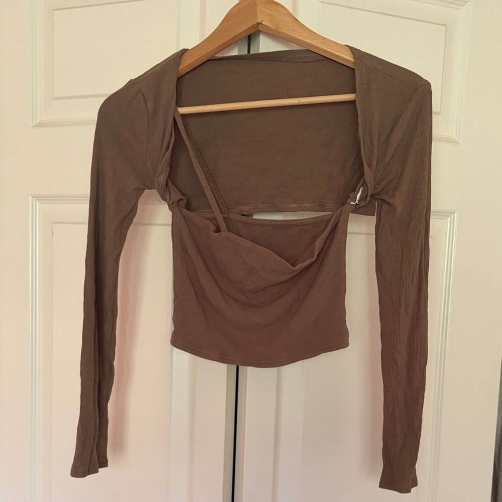 Olive Long Sleeve Women's Top